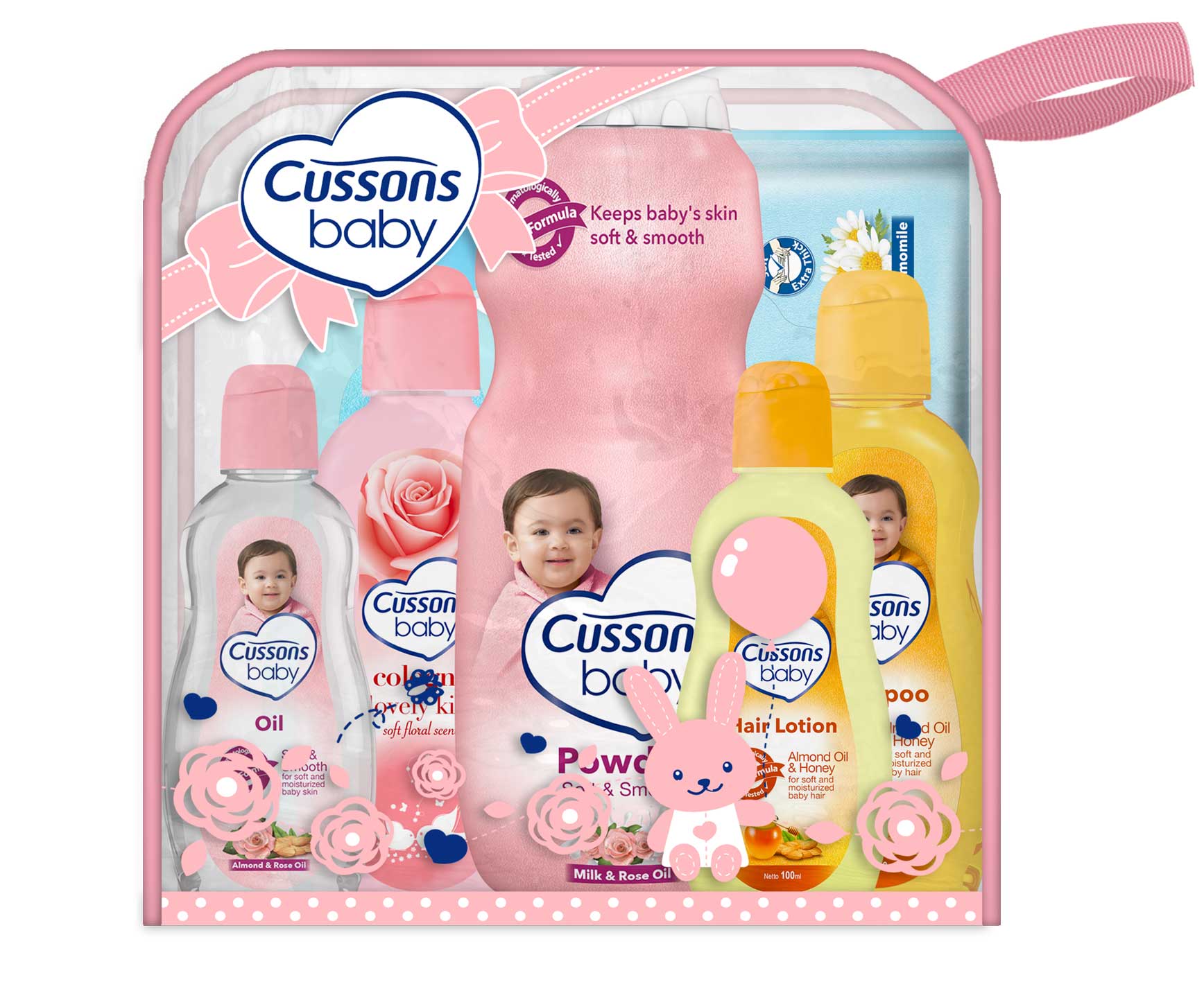 Cussons Baby Large Bag Pink